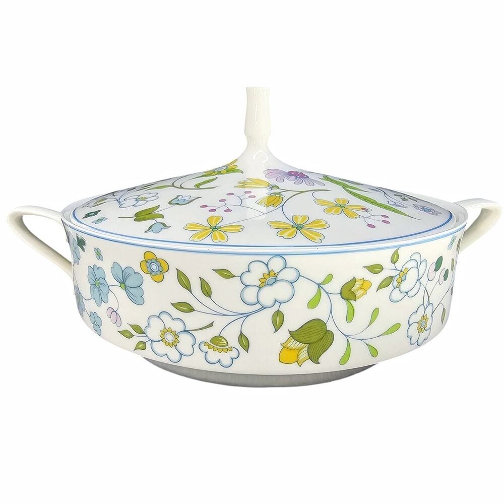 Spode Afton Covered Vegetable Tureen Bowl Lid Y8212 Floral Fine Bone China UK